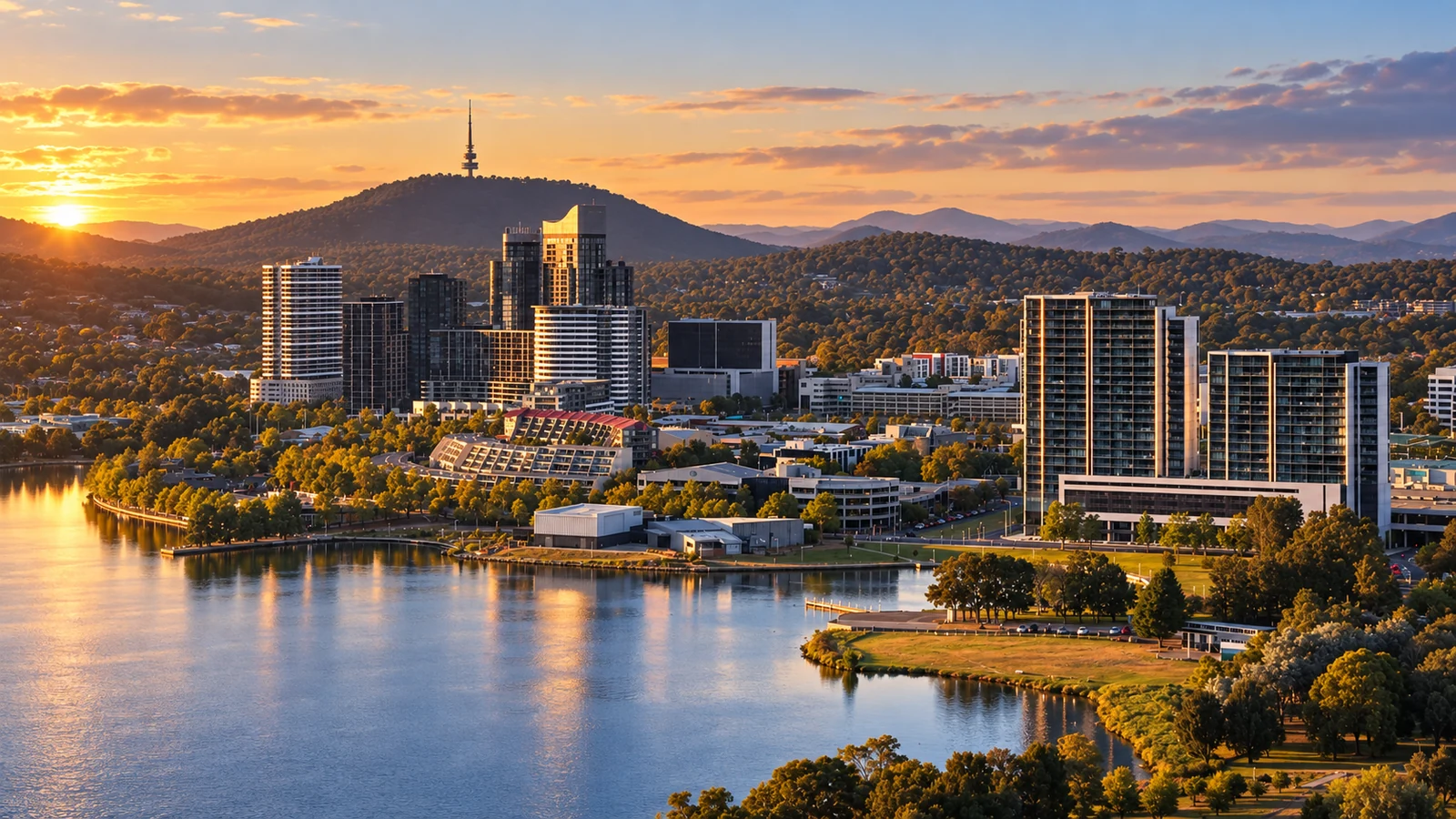 Lake Ginninderra and Belconnen waterfront